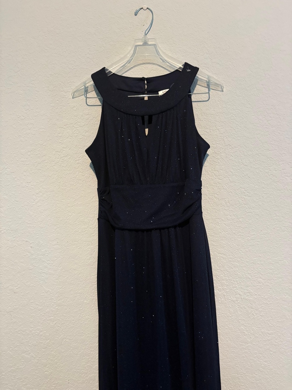 Sweet Storm Navy Sparkle Keyhole Maxi Dress - Picture 3 of 7